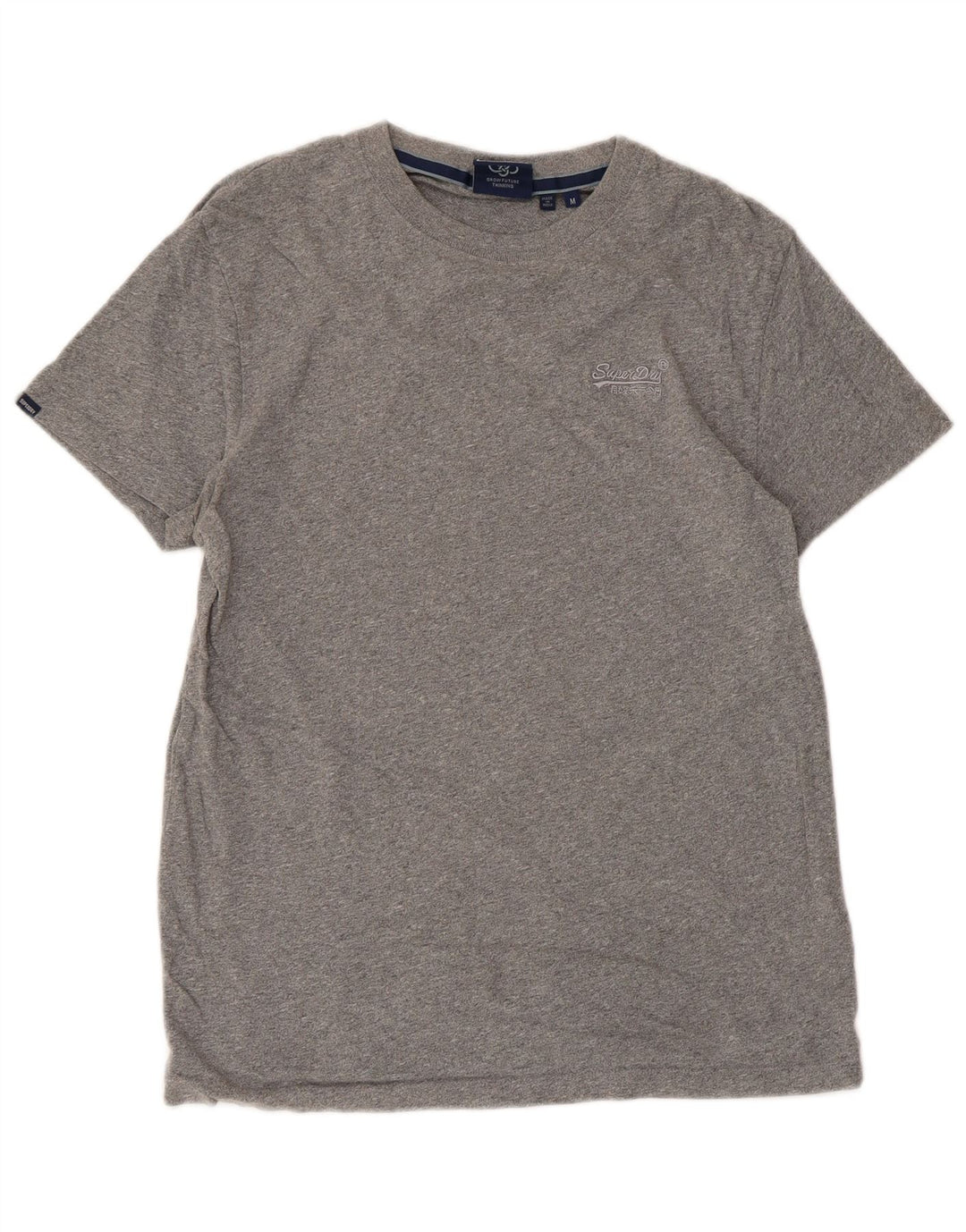 SUPERDRY Camiseta para mujer Top UK 40 Algodón gris medio