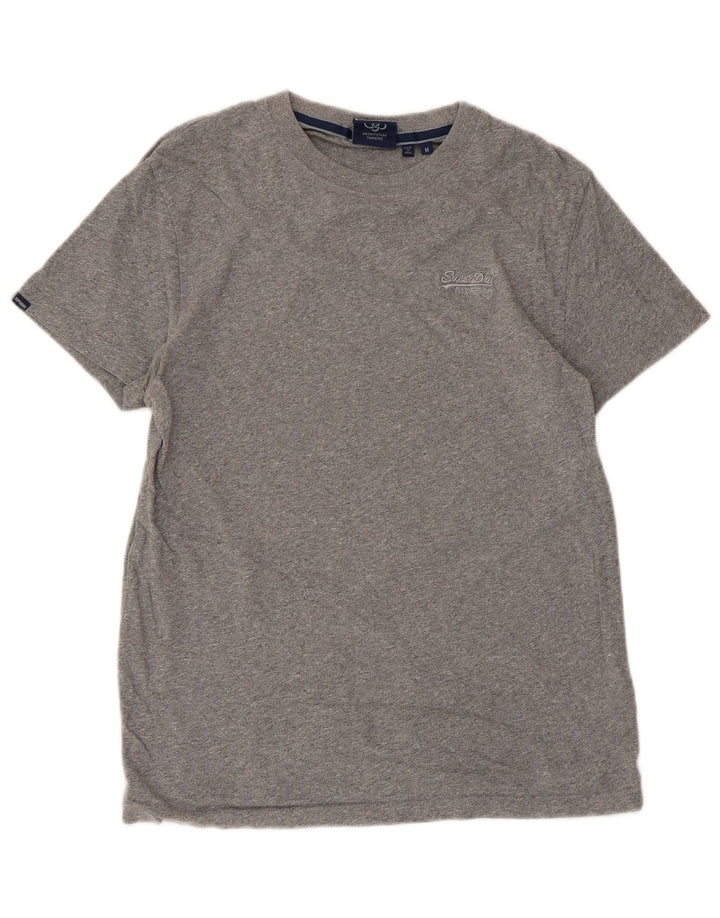 SUPERDRY Camiseta para mujer Top UK 40 Algodón gris medio