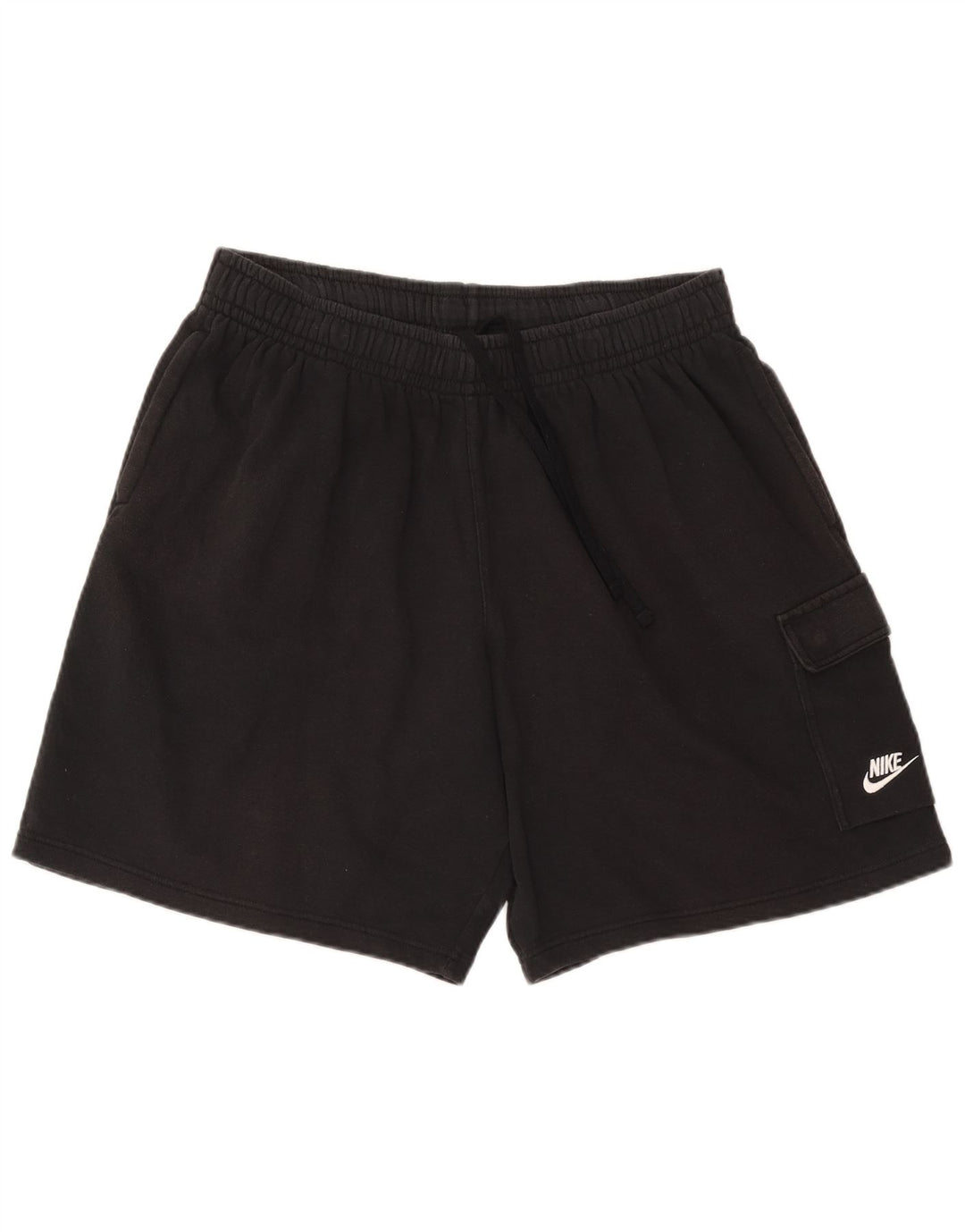 Nike Pantalones cortos deportivos para hombre XL Algodón negro