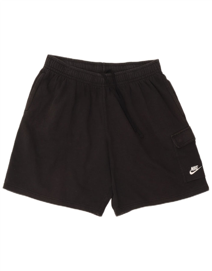 Nike Pantalones cortos deportivos para hombre XL Algodón negro