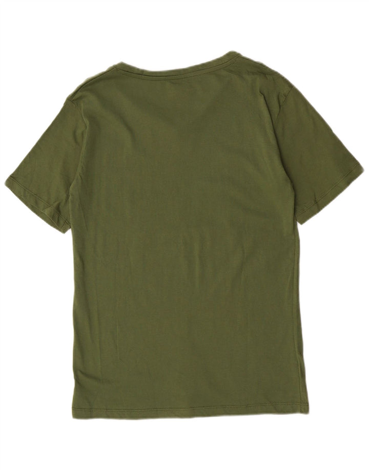Avirex Camiseta gráfica para hombre Top Medium Khaki Cotton
