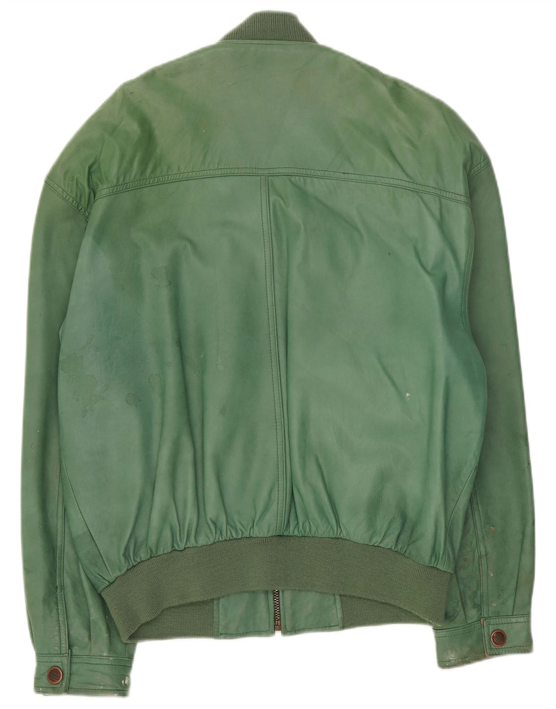 C.Comberti Chaqueta de cuero para hombre IT 50 Cuero verde grande
