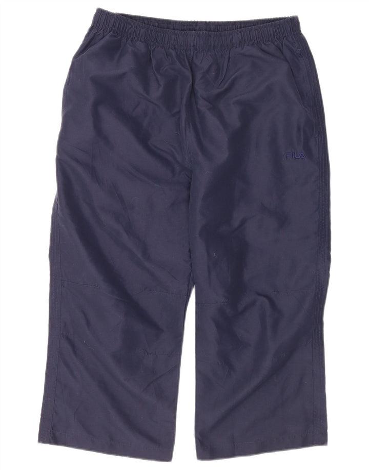 FILA Pantalones de chándal capri para hombre Poliéster azul marino medio