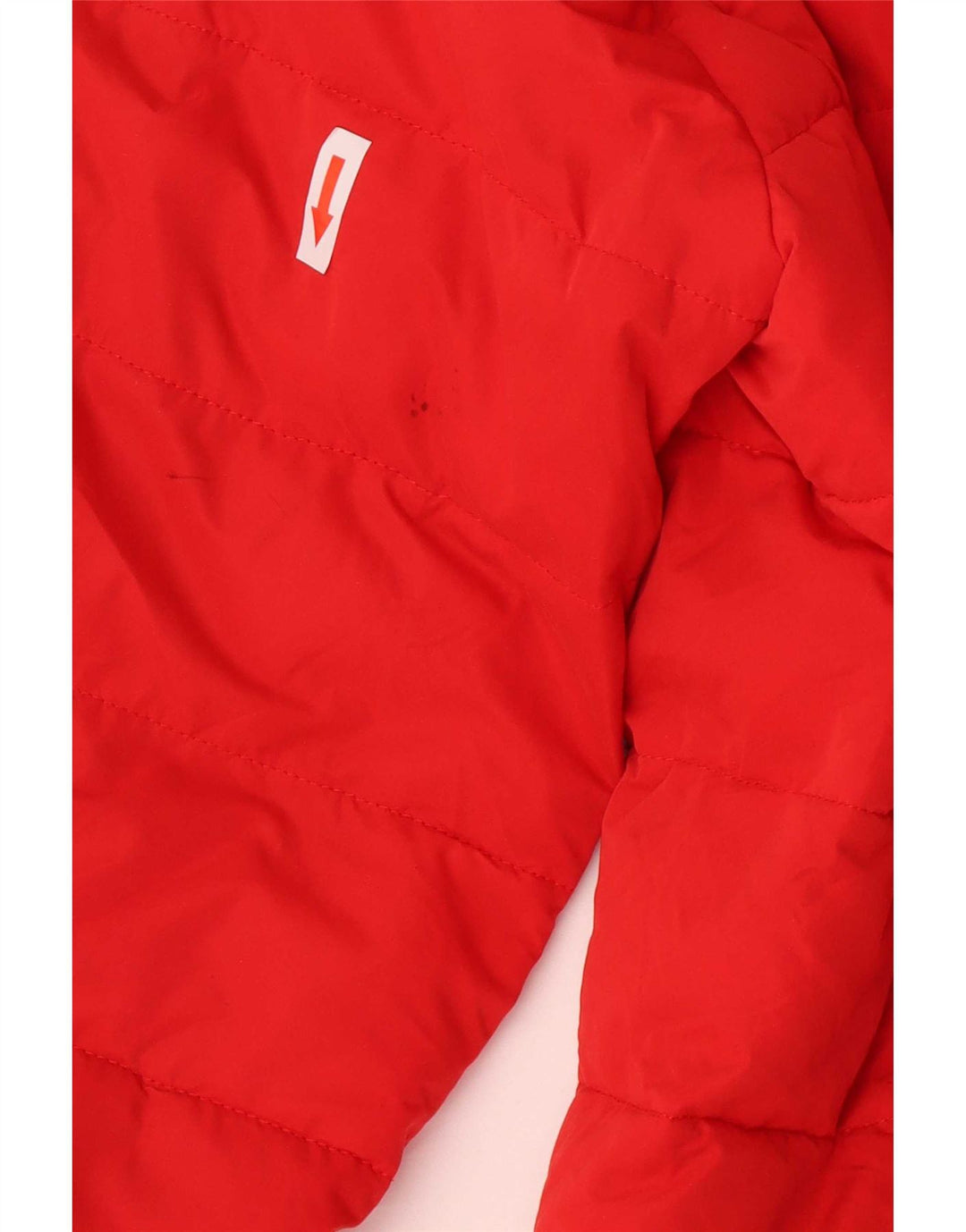 Superdry Abrigo acolchado con capucha para mujer Reino Unido 44 Poliéster rojo grande
