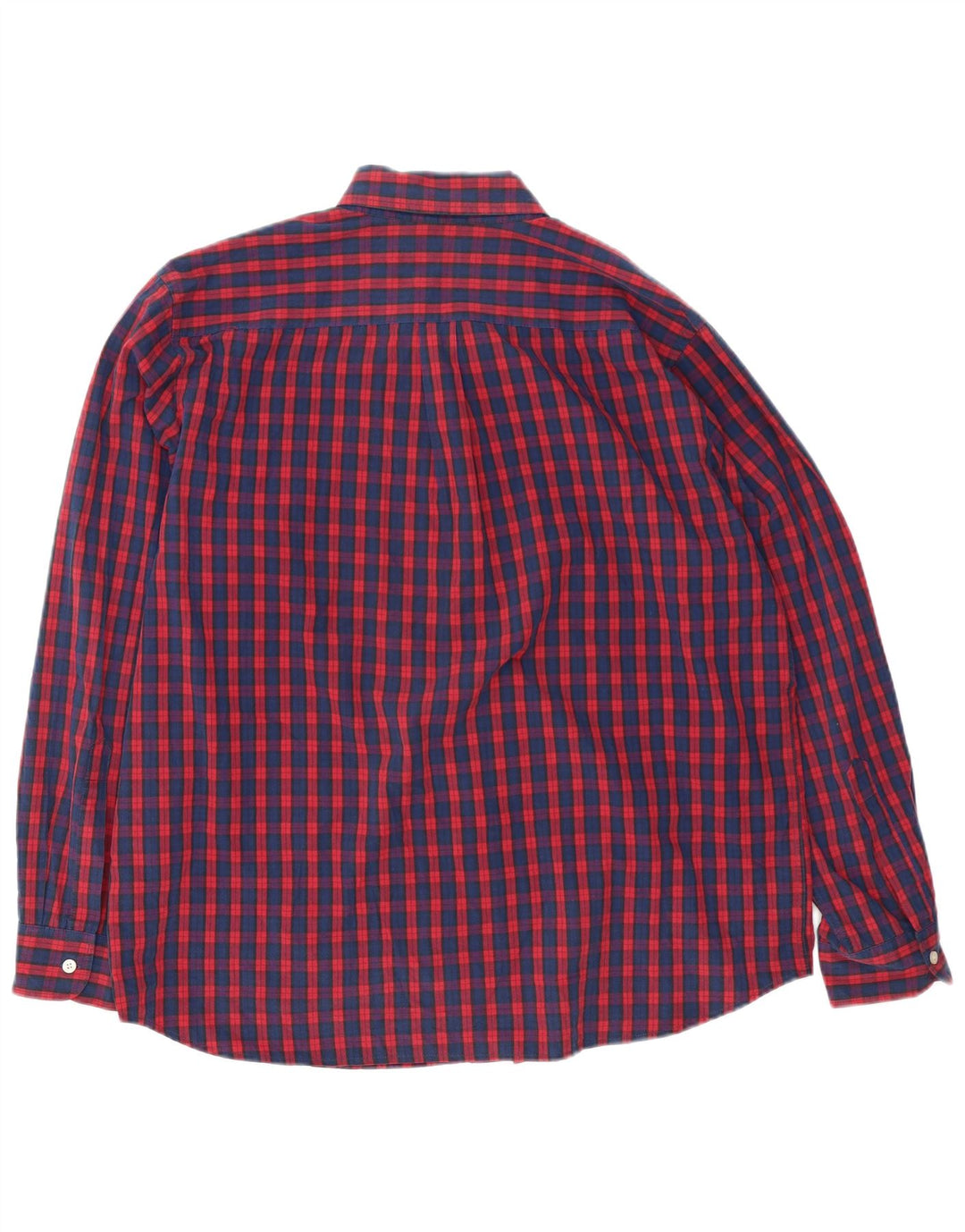 Dockers Camisa de corte estándar para hombre XL Algodón a cuadros rojos