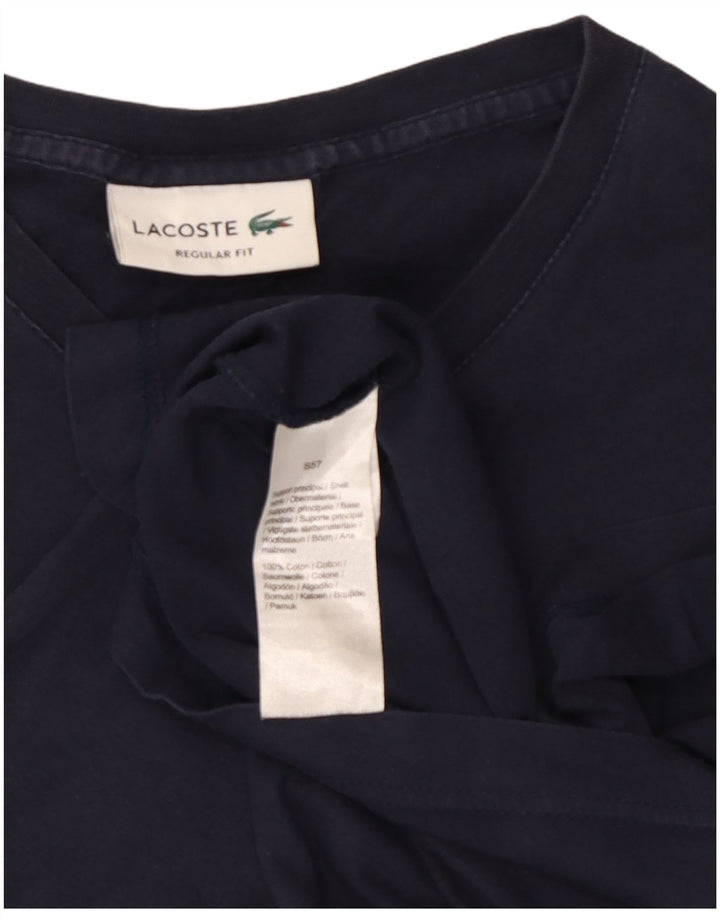 Camiseta Lacoste Hombre Regular Fit Top Algodón Azul Marino Mediano
