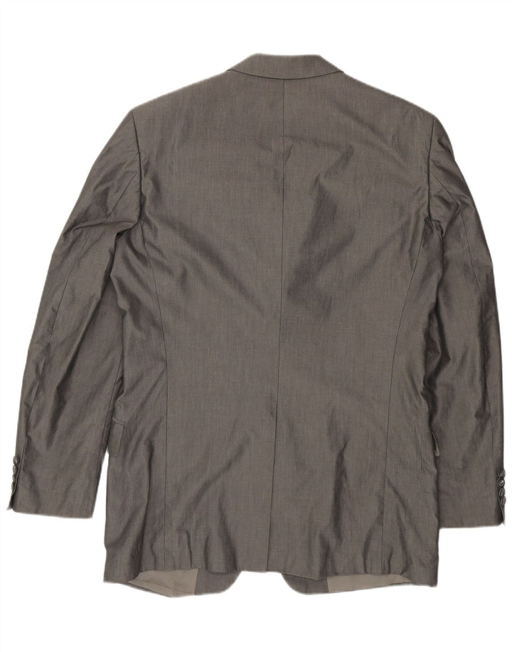 Hugo Boss Chaqueta tipo blazer de 3 botones para hombre UK 42 XL Algodón gris