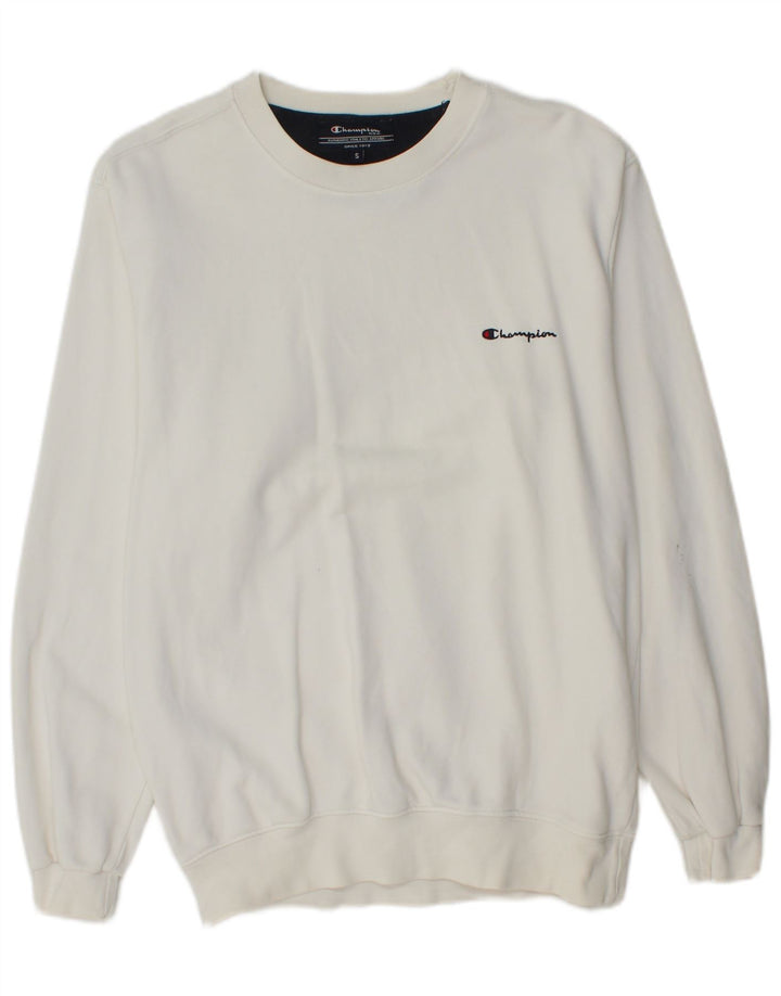 Champion Sudadera Jumper Small Blanco Algodón Hombre