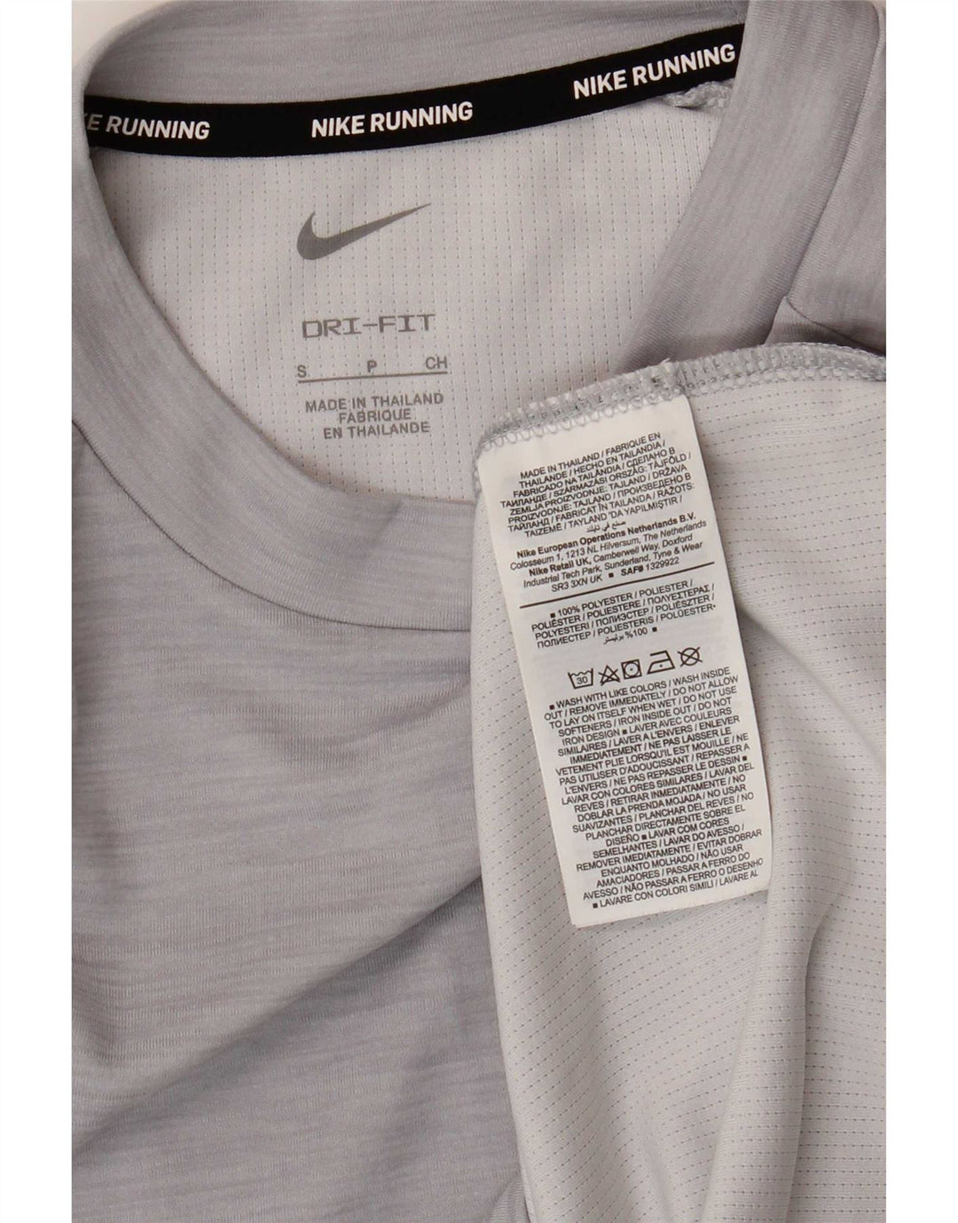 Nike - Sudadera para mujer, talla 10, poliéster moteado gris pequeño