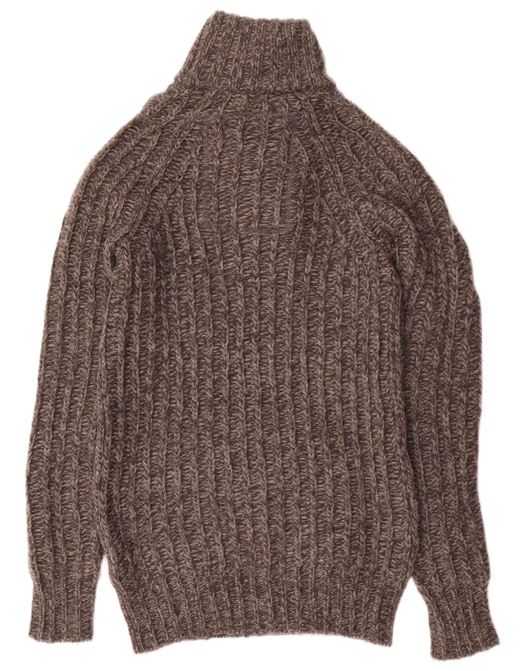 Superdry Jersey con cuello y botones para hombre, jersey de lana gris pequeño