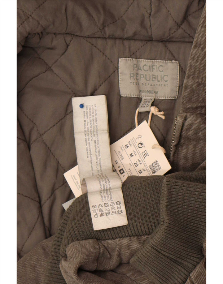 Pull & Bear Chaqueta Bomber Corta Pacific Republic para Mujer UK 14 Medium Khaki