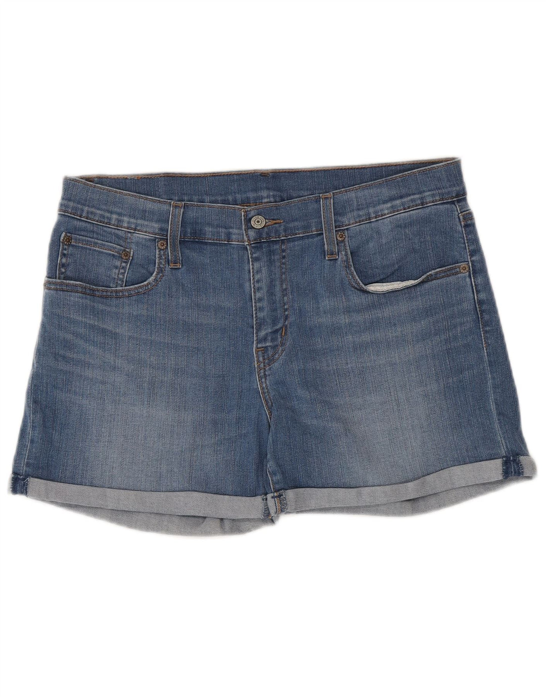 Levi's Mujer Vaqueros Cortos W31 Algodón Azul Grande