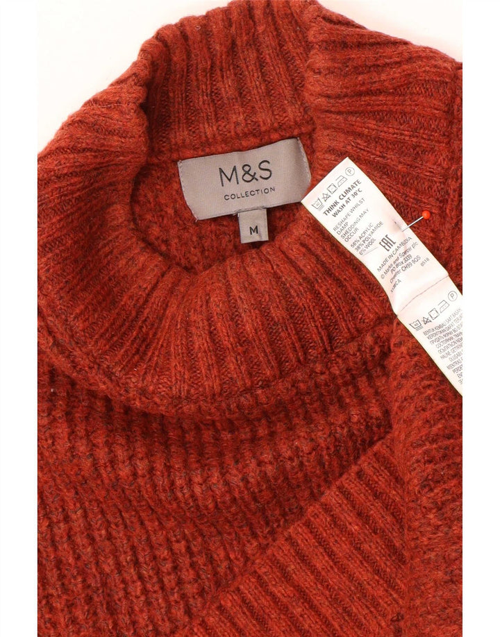 Marks & Spencer Suéter con Cuello Alto para Hombre Acrílico Marrón Medio