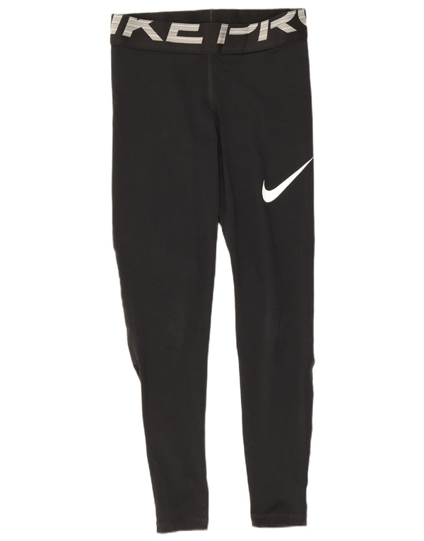 Nike Leggings Dri Fit Graphic para mujer UK 8 Small Poliéster negro