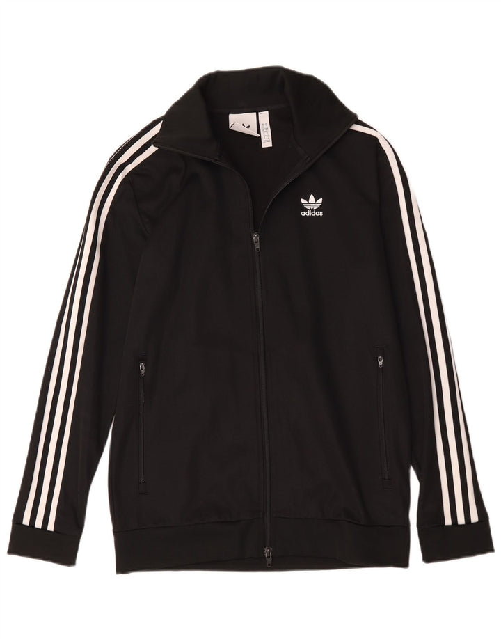 Chaqueta de chándal Adidas para hombre pequeña de poliéster negro