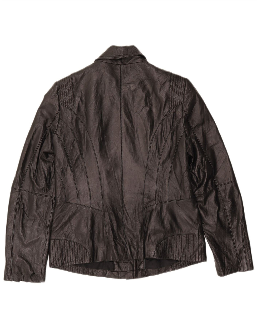 BONITA Chaqueta motera de cuero para mujer EU 38 Mediana Piel de cordero negra