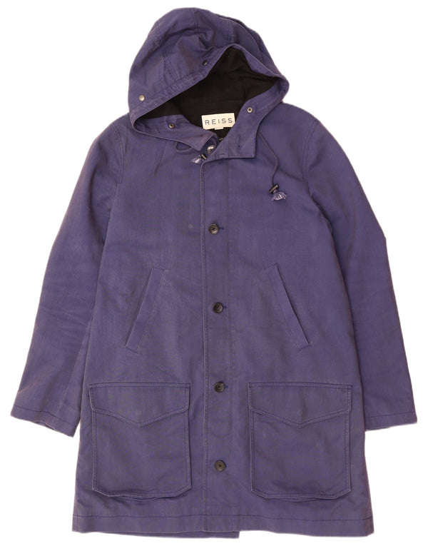 Chaqueta utilitaria con capucha Reiss para hombre UK 40 Large Blue