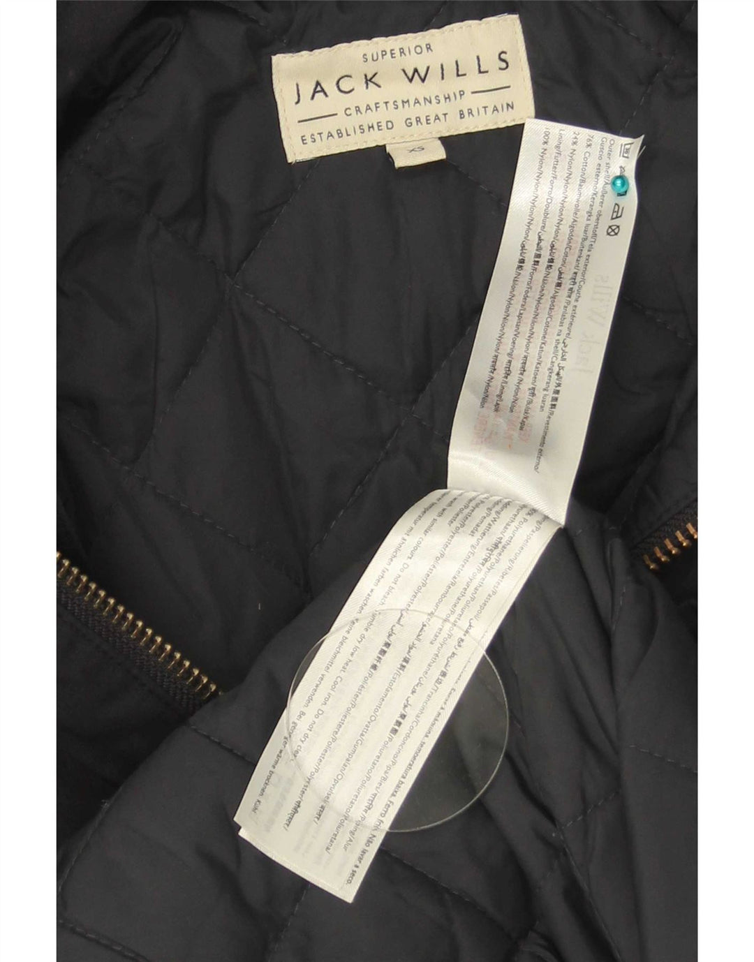 Jack Wills Chaqueta utilitaria para hombre UK 34 XS Algodón azul marino