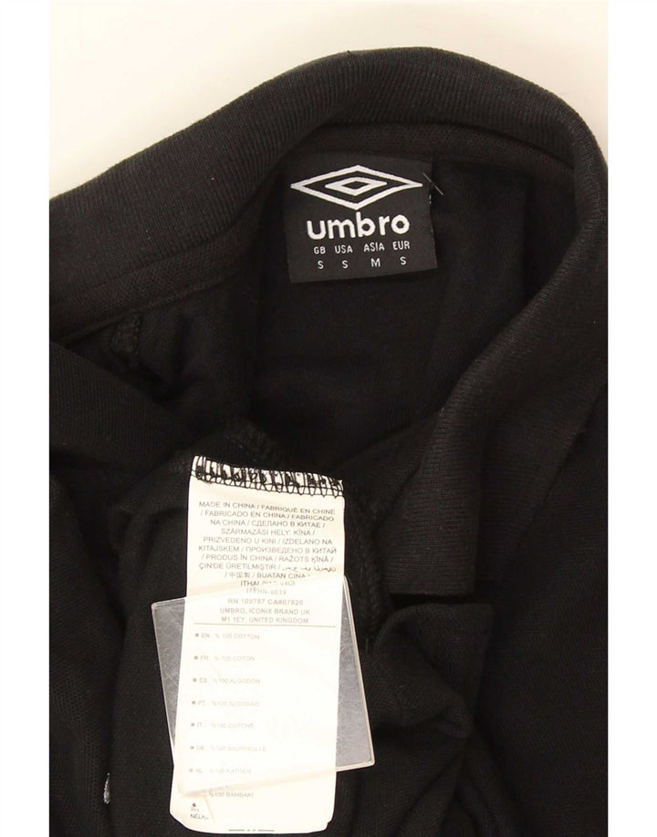 Polo Umbro Hombre Pequeño Algodón Negro