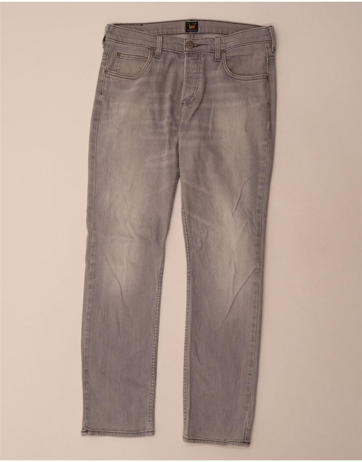 LEE Vaqueros Powell Slim para Hombre W33 L32 Algodón Gris