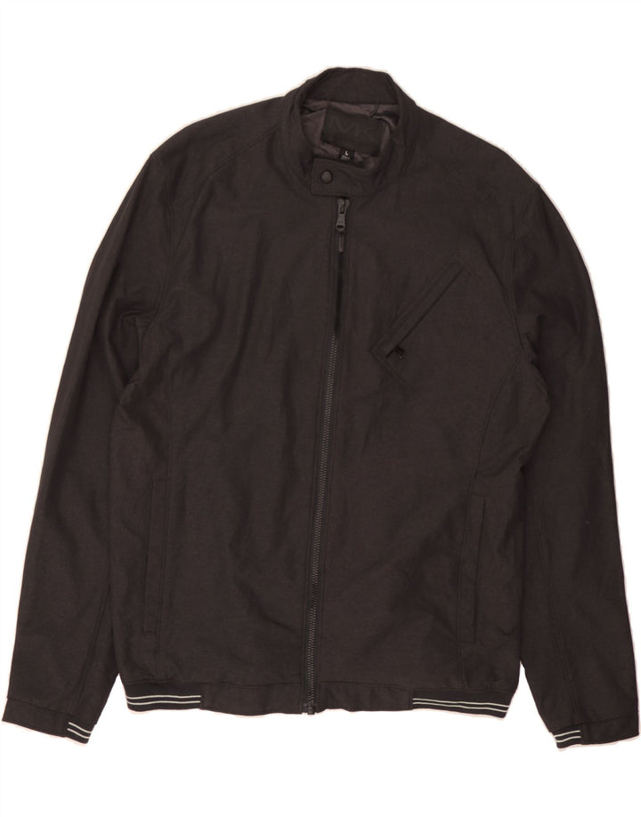 MICHAEL KORS Mens Bomber Jacket UK 40 Large Black Nylon Vintage Michael Kors and Second-Hand Michael Kors from Messina Hembry 