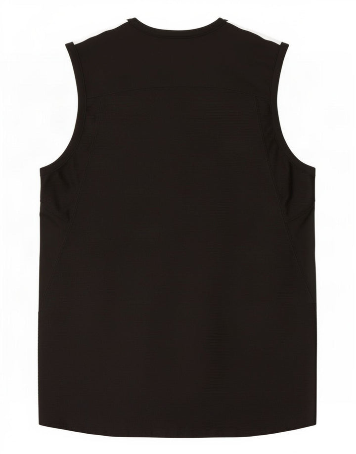 Adidas Hombre Chaleco Top Pequeño Poliéster Negro