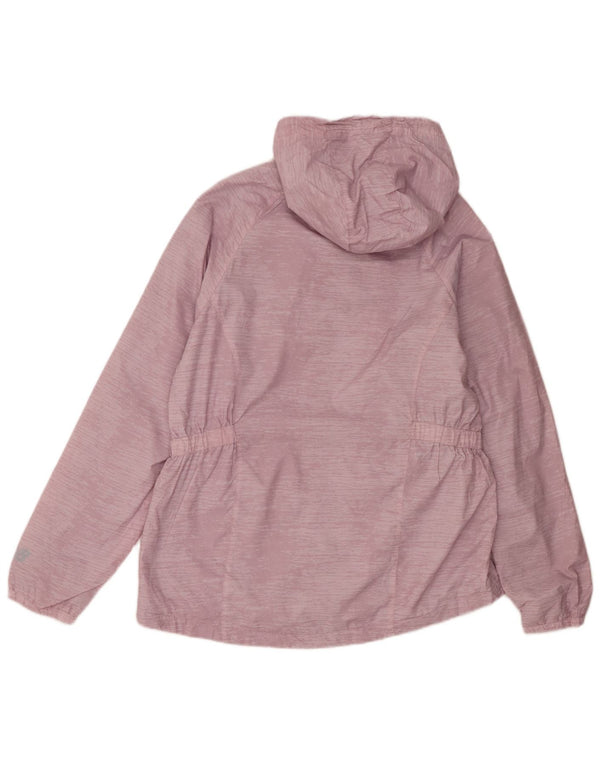 New Balance Chaqueta impermeable con capucha para mujer UK 40 XL Poliéster rosa
