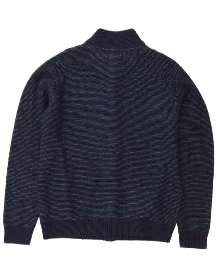 Marks & Spencer Suéter tipo cárdigan de ajuste regular para hombre Acrílico azul marino mediano
