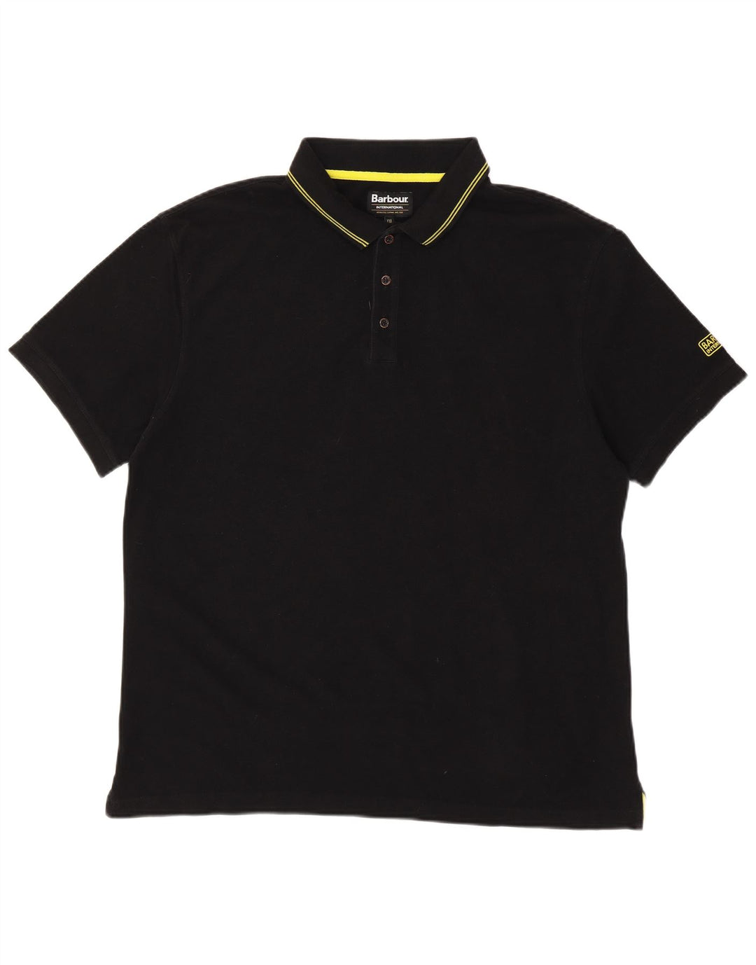 BARBOUR Polo para hombre 2XL Algodón negro