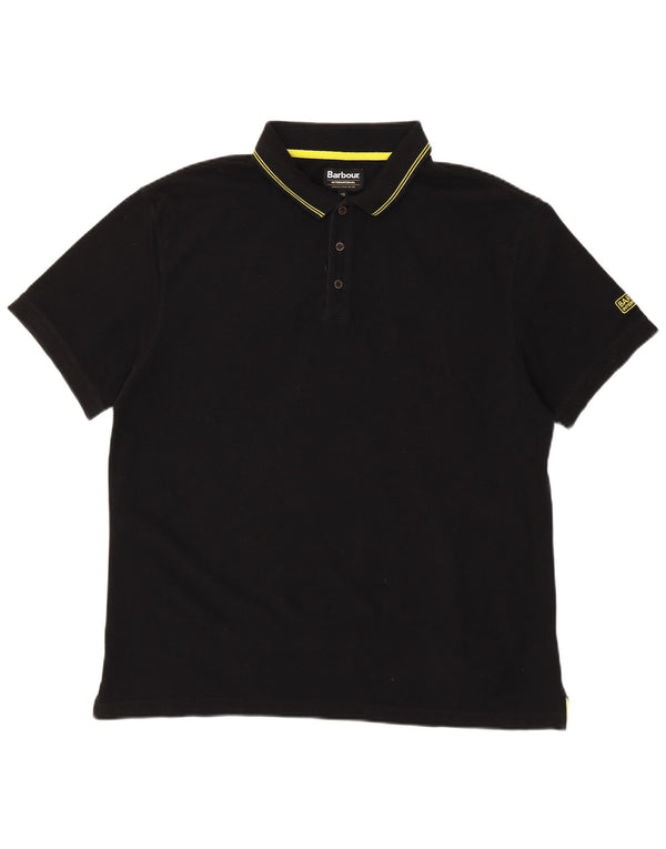 BARBOUR Polo para hombre 2XL Algodón negro