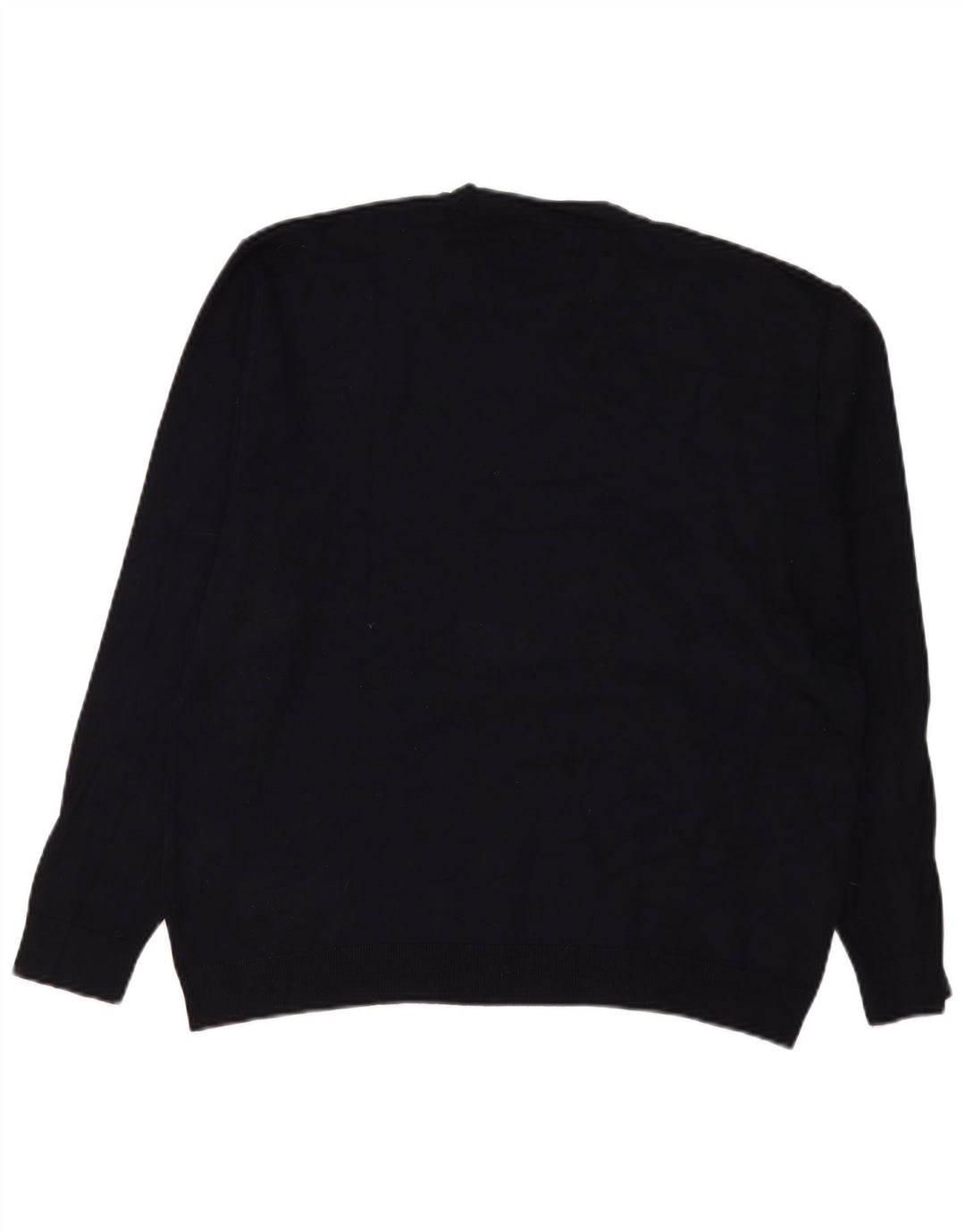Zara Hombre Jersey Cuello Redondo Viscosa Azul Marino Medio