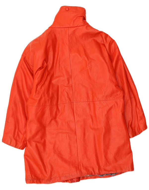 Igi & Igi Abrigo De Cuero Mujer IT 42 Medio Rojo