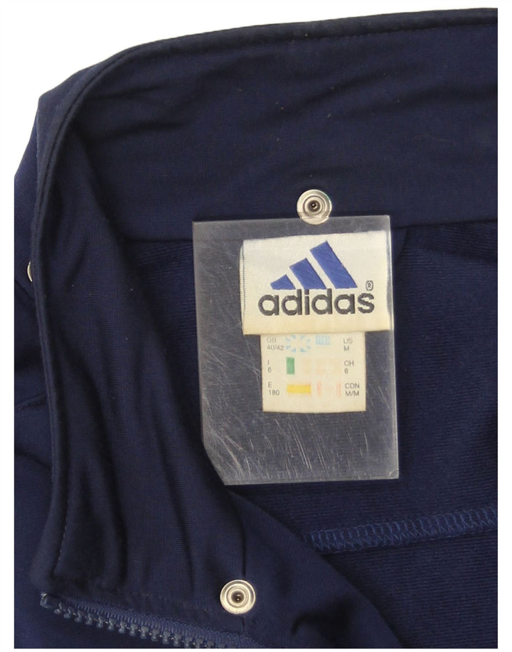 Adidas - Chaqueta de chándal sin mangas para hombre, talla 40/42, talla mediana, azul marino
