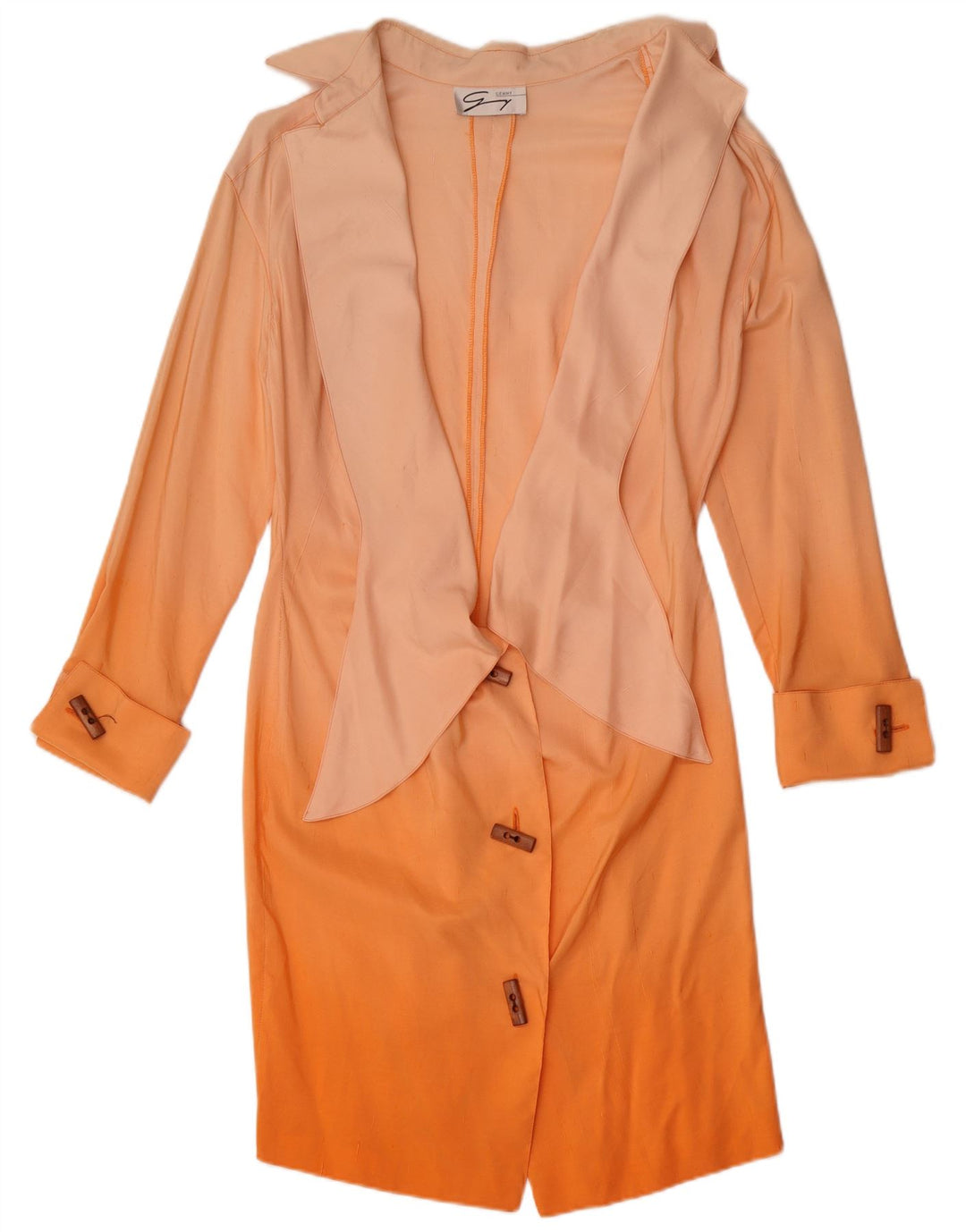 Genny Vestido camisero para mujer US 8 Mediano Naranja