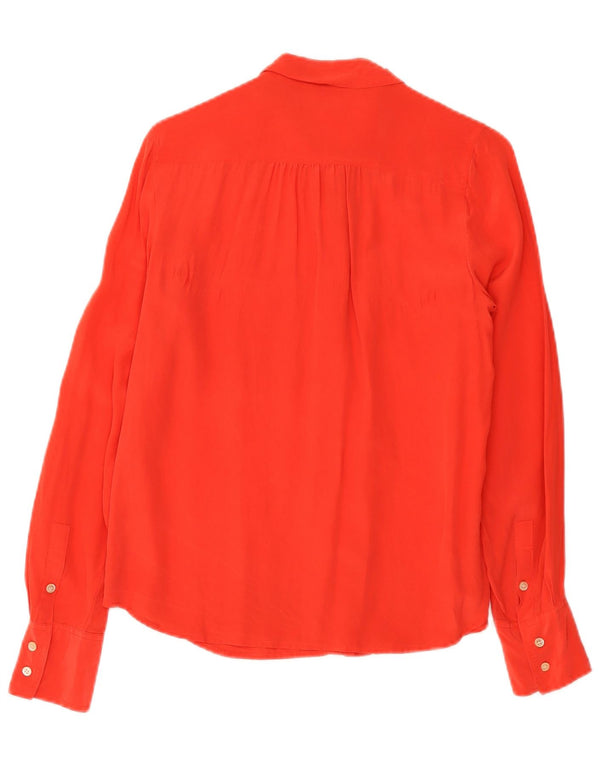 J. Crew Camisa para mujer US 6 Mediana Seda Roja