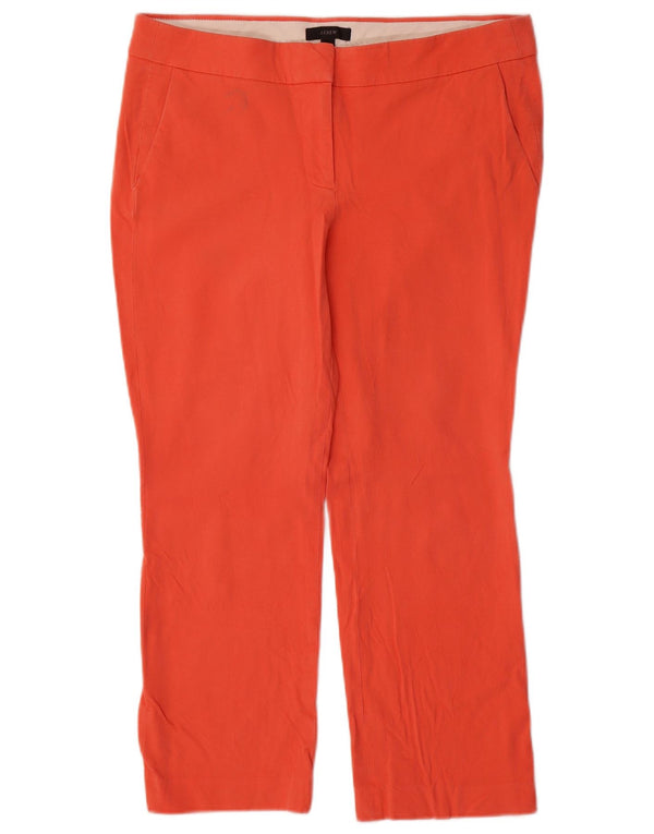 J. CREW Pantalones cortos rectos para mujer US 8 Medium W32 L25 Algodón naranja