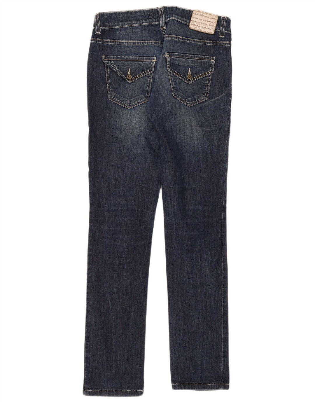 Vaqueros ajustados para mujer Calvin Klein W29 L32 Algodón azul