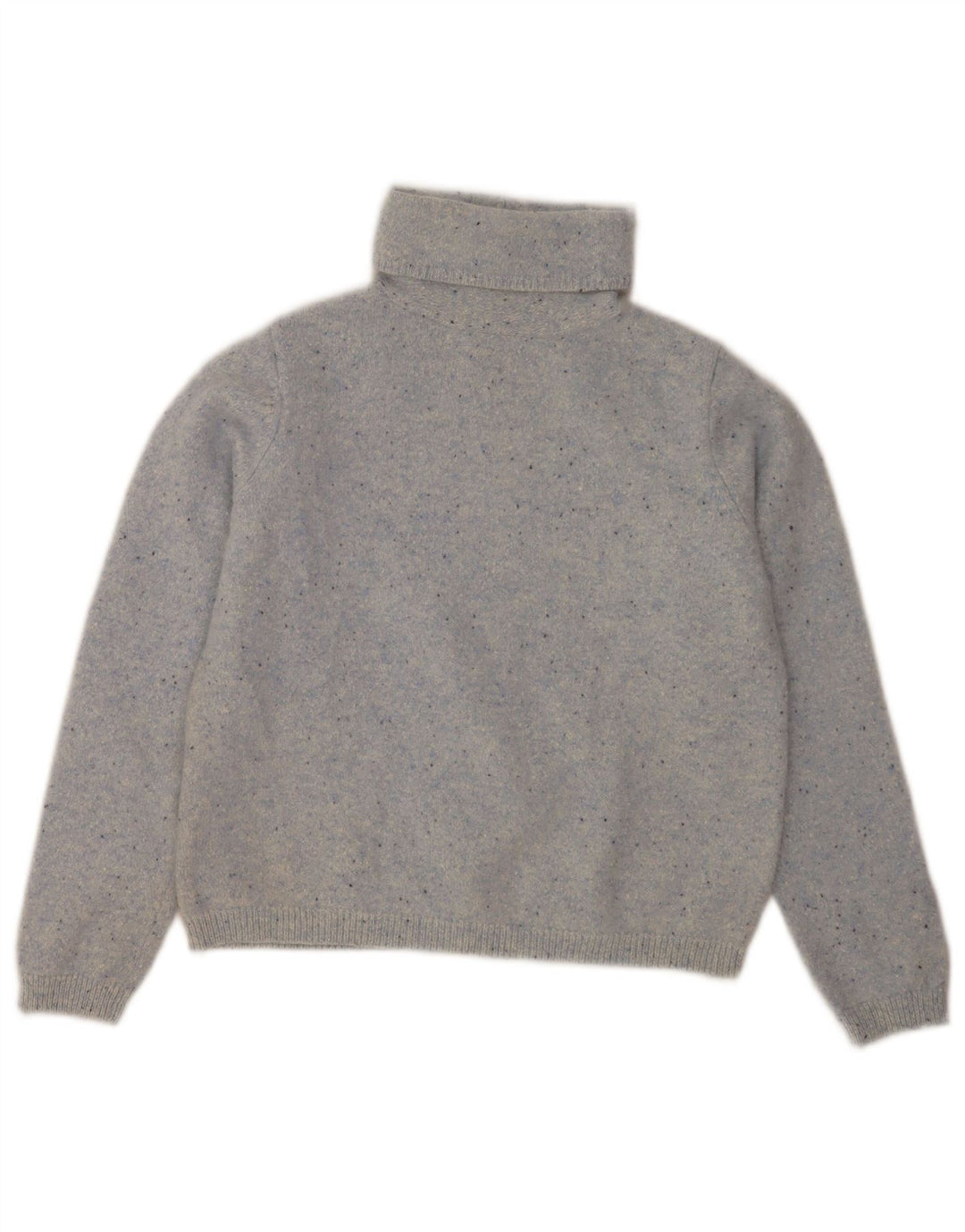 L.L.Bean Suéter tipo jersey con cuello vuelto para mujer Reino Unido 8 Pequeño gris moteado