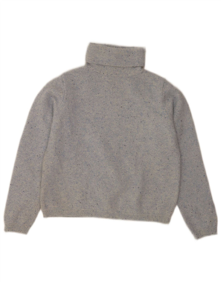 L.L.Bean Suéter tipo jersey con cuello vuelto para mujer Reino Unido 8 Pequeño gris moteado