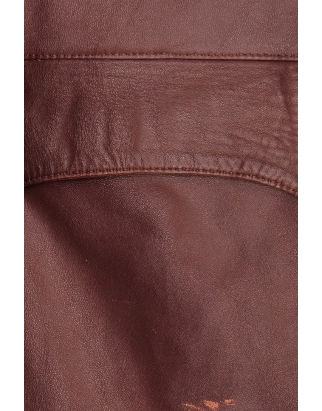 Chaqueta de cuero vintage para mujer IT 50 XL cuero burdeos