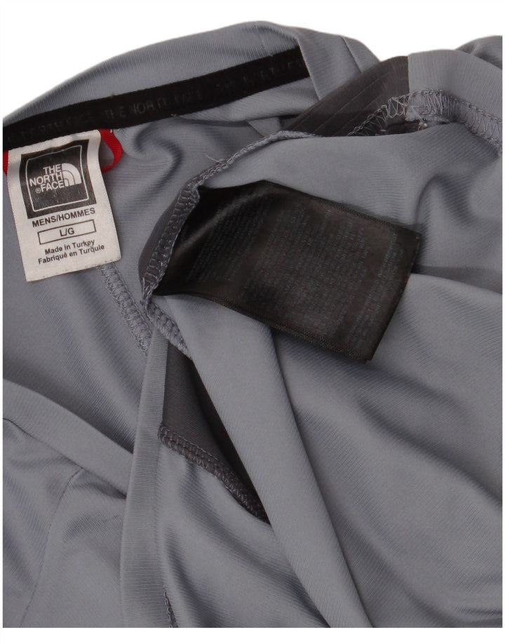 The North Face Hombre Camiseta Top Grande Gris Colorblock Poliéster