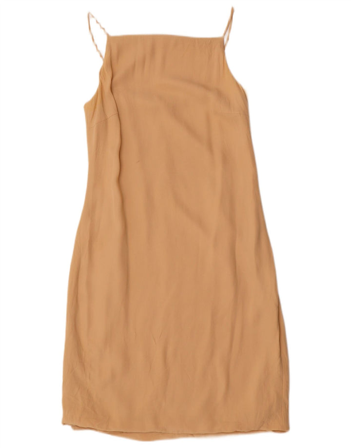 Marella Vestido lencero para mujer UK 42 Viscosa beige medio