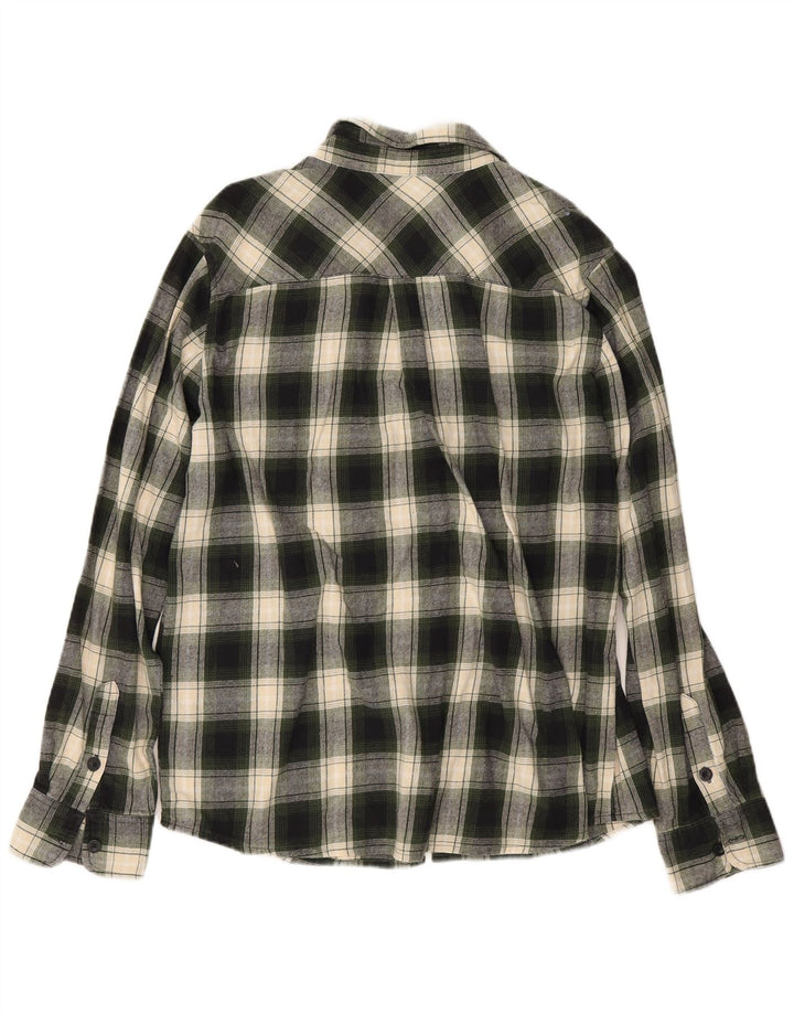 Camisa de franela para hombre de Mountain Warehouse XL Algodón a cuadros verdes