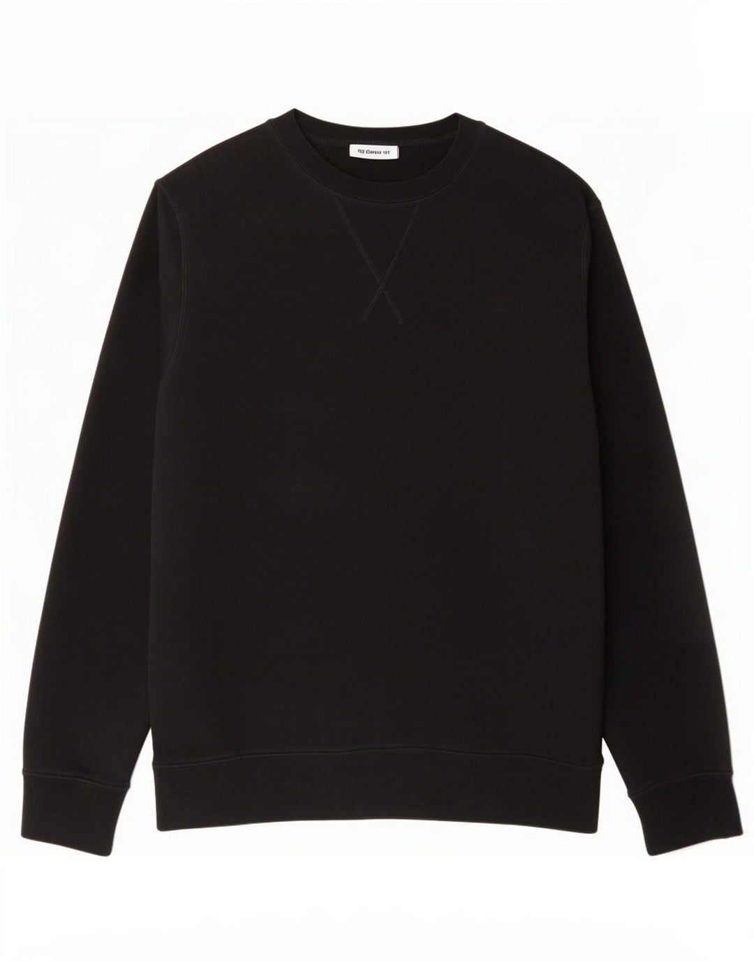 Marks & Spencer Hombre Regular Fit Sudadera Jersey Mediano Algodón Negro