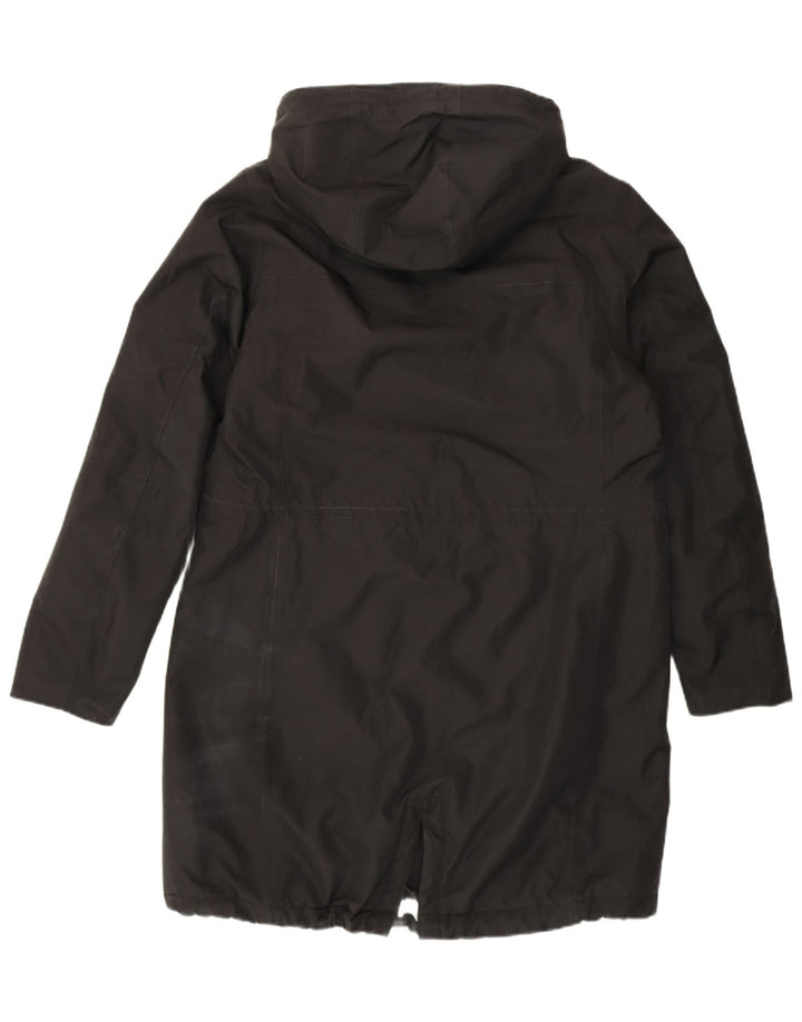 Helly Hansen Parka con capucha para mujer, talla 44, nailon negro grande