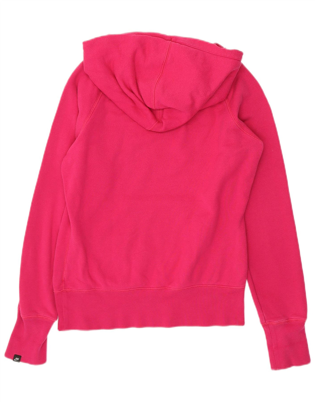 NIKE Womens Hoodie Jumper UK 14 Medium Pink