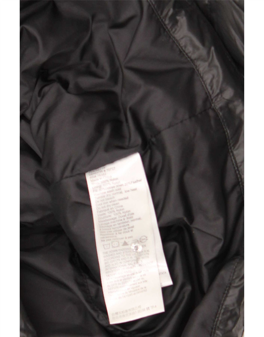Timberland Chaqueta Acolchada Con Capucha Para Mujer UK 14 Medium Black Nylon