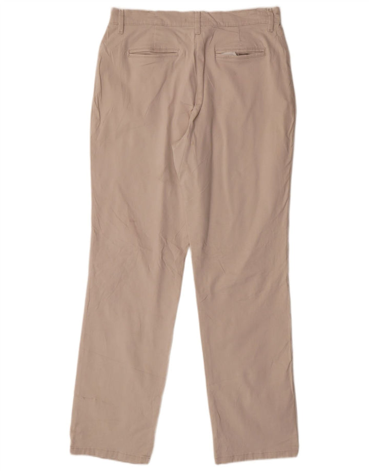 Lee Pantalones casuales de ajuste relajado para mujer US 8 Medium W30 L30 Algodón beige