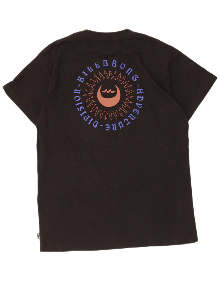 Billabong Hombre Camiseta Gráfica Top Medium Negro Algodón