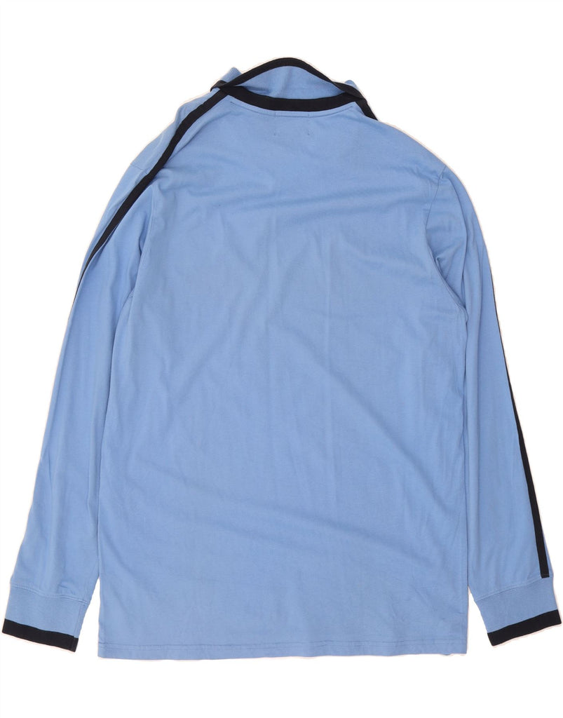 RALPH LAUREN Mens Long Sleeve Polo Shirt XL Blue Cotton Vintage Ralph Lauren and Second-Hand Ralph Lauren from Messina Hembry 